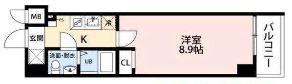 近鉄八尾駅 徒歩8分 2階の物件間取画像